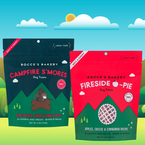 Two bags of campfire smores and fireside o-pin.